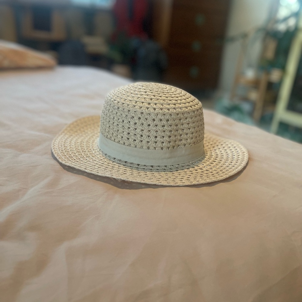 Free People Cream Straw Hat